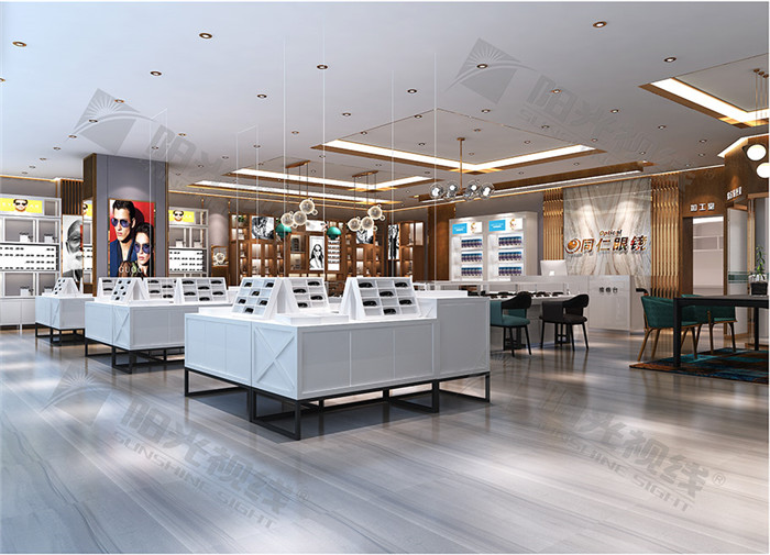 湖北同仁眼鏡店裝修設(shè)計(jì)案例-陽光視線